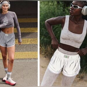 Free people reflective run short